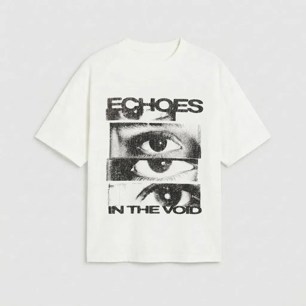 Elevate Your Style with Our Men's Vintage Oversized Graphic T-Shirt Featuring a Retro Glitch Eye Print – 100% Cotton Casual Wear, Proudly Made in the USA