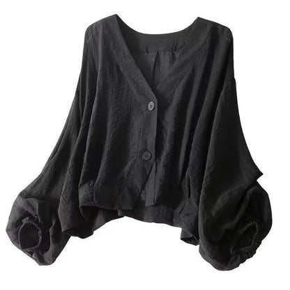 Elevate Your Summer Style with Our Women's Lightweight Short Jacket – Sheer Sun Protection Blouse with Long Sleeves