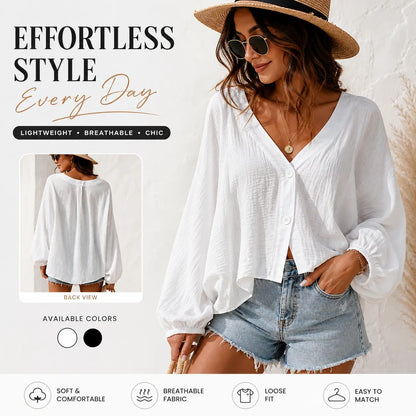 Elevate Your Summer Style with Our Women's Lightweight Short Jacket – Sheer Sun Protection Blouse with Long Sleeves